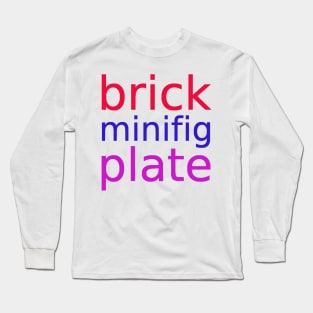 brick minifig plate Long Sleeve T-Shirt